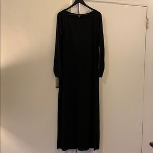 DKNY Stretch Wool Jersey Maxi Dress